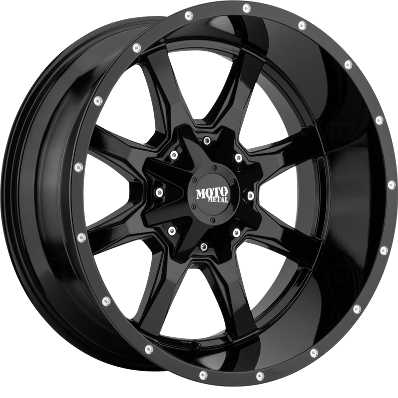 Moto Metal 18x10 MO970 Gloss Black Milled -24mm