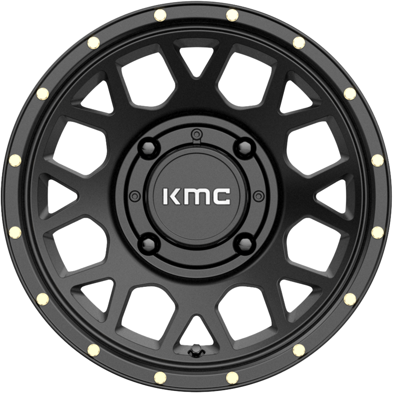 KMC Powersports 15x6 KS135 Grenade Satin Black +38mm