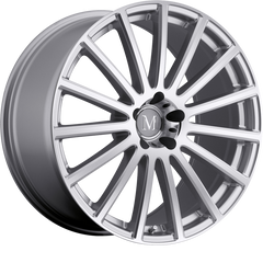 Mandrus 17x9 Rotec Silver w/ Mirror Cut Face +50mm