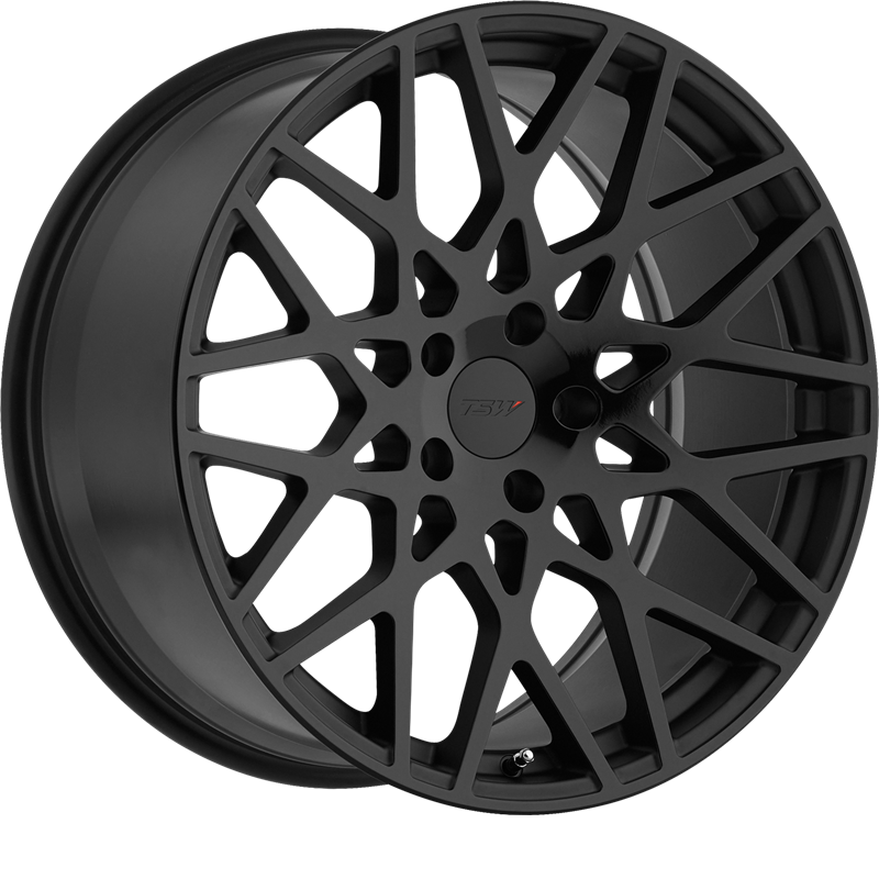 TSW 19x9.5 Vale Matte Black w/ Gloss Black Face +40mm