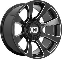 XD 20x9 XD854 Reactor Gloss Black Milled +18mm