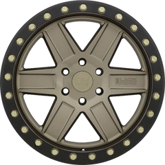 Black Rhino 18x9.5 Attica Matte Bronze w/ Black Lip Edge and Brass Bolts +12mm