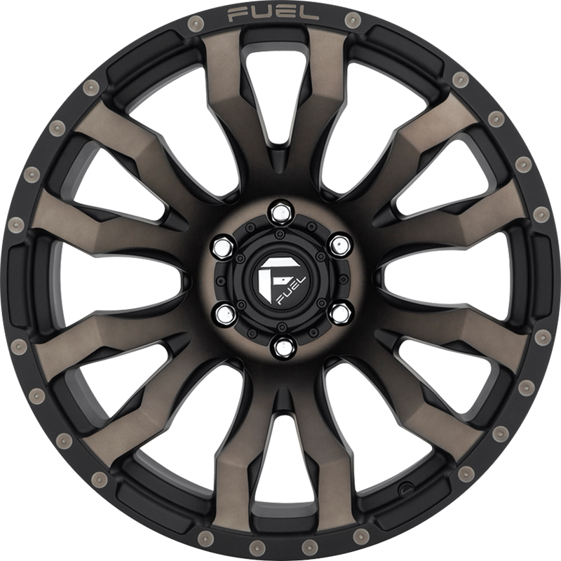 Fuel 20x9 D674 Blitz Matte Black w/ Double Dark Tint +1mm