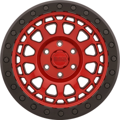 Black Rhino 17x8.5 Primm Beadlock Candy Red w/ Black Ring and Black Bolts +0mm