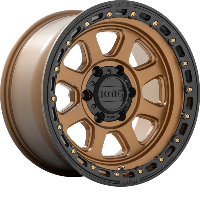 KMC 20x9 KM548 Chase Matte Bronze w/ Black Lip +0mm