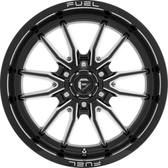 Fuel 17x9 D761 Clash Gloss Black Milled +1mm