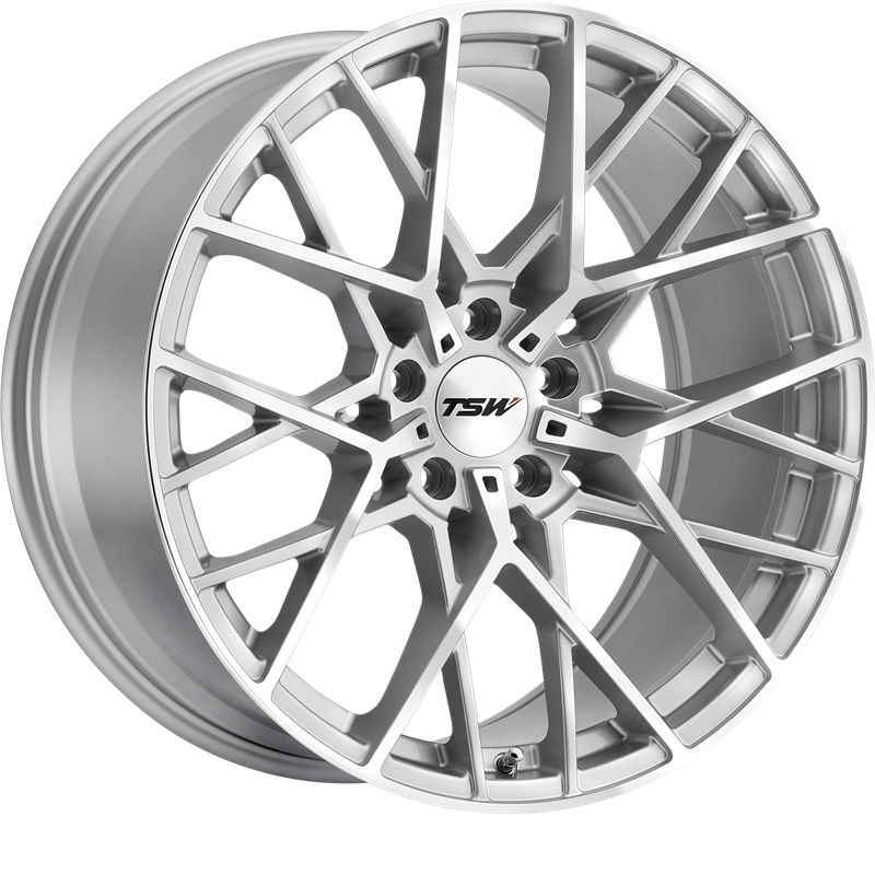 TSW 18x8.5 Sebring Silver w/ Mirror Cut Face +40mm