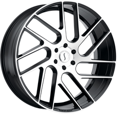 Status 20x9 Juggernaut Gloss Black w/ Machined Face +25mm