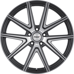 TSW 19x8.5 Rouge Gunmetal w/ Mirror Cut Face +35mm