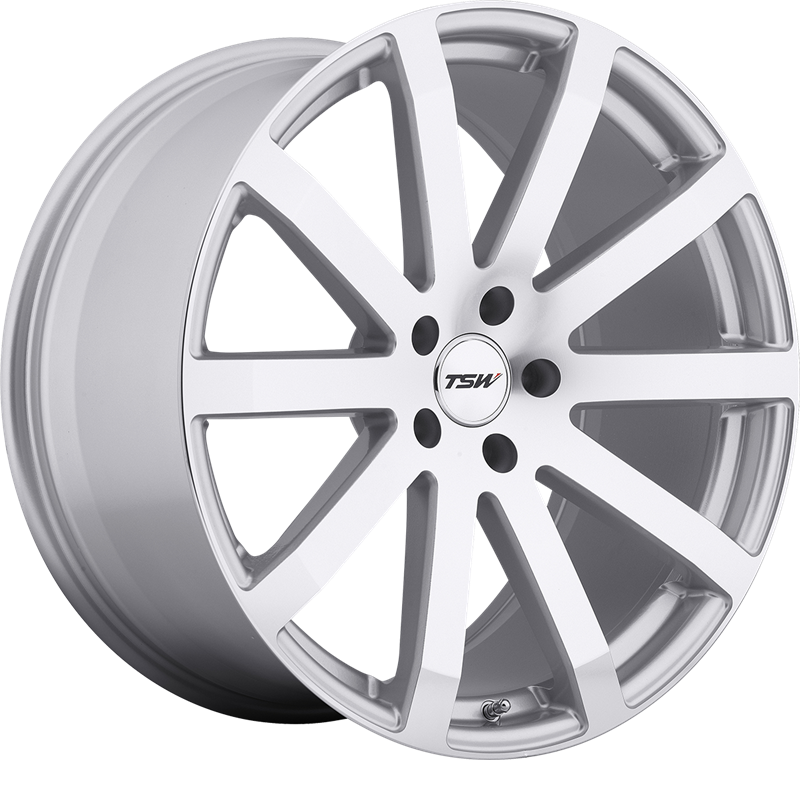 TSW 18x9.5 Brooklands Silver w/ Mirror Cut Face +20mm