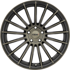 TSW 20x10 Luco Matte Black w/ Machined Face and Dark Tint +40mm