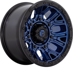 Fuel 17x9 D827 Traction Dark Blue w/ Black Ring +1mm