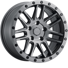 Black Rhino 18x9.5 Arches Matte Brushed Gunmetal w/ Black Bolts -18mm