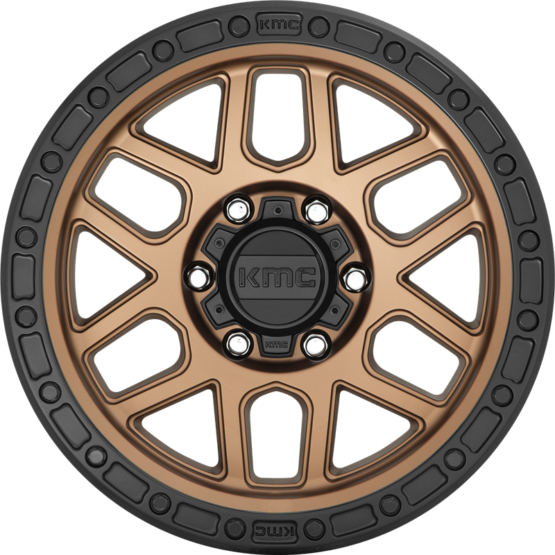 KMC 17x9 KM544 Mesa Matte Bronze w/ Black Lip -12mm