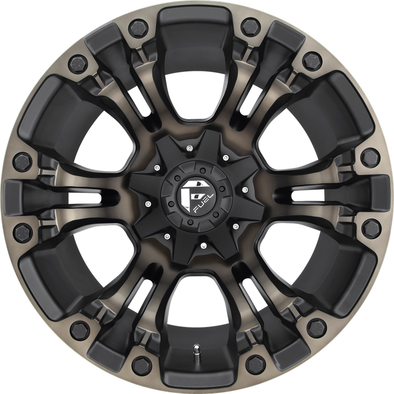 Fuel 20x9 D569 Vapor Matte Black w/ Double Dark Tint +2mm