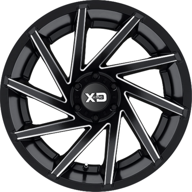 XD 20x10 XD834 Cyclone Satin Black Milled -18mm