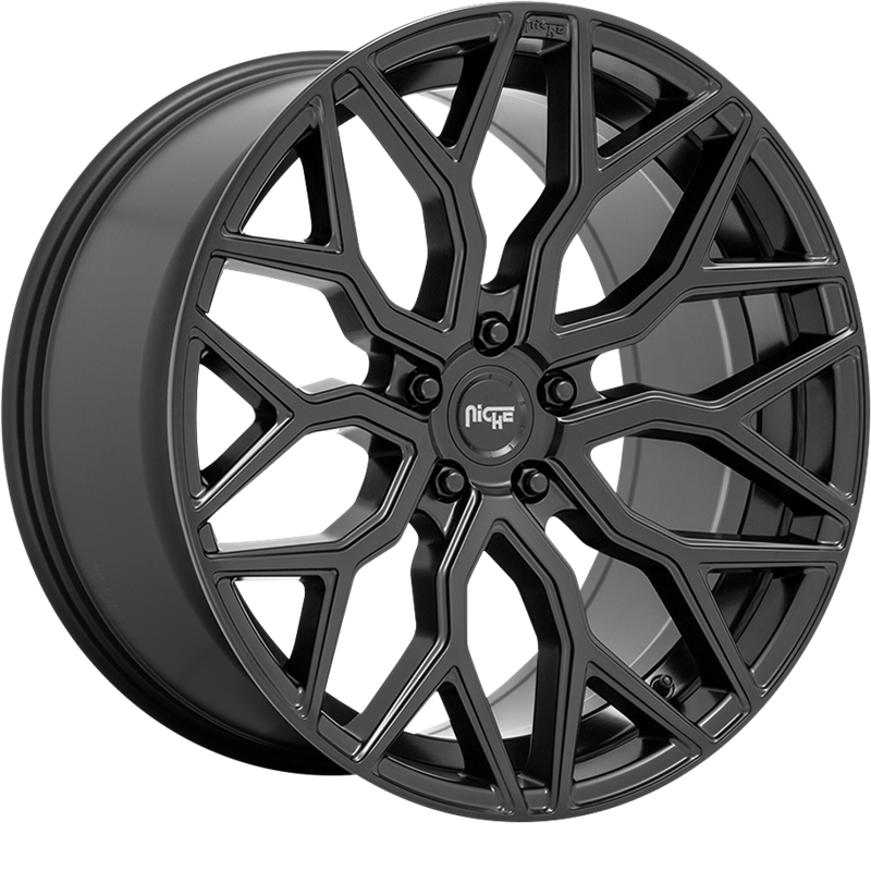 Niche 19x8.5 M261 Mazzanti Matte Black +35mm