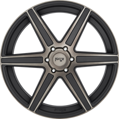 Niche 20x10.5 M236 Carina Matte Black Machined w/ Double Dark Tint +40mm