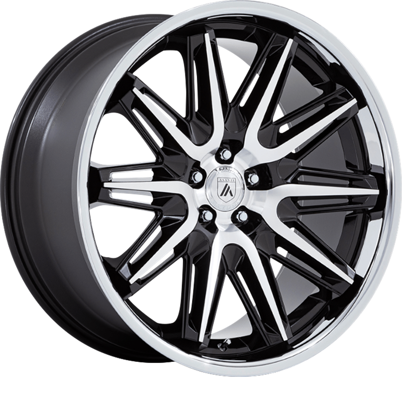 Asanti 20x9 ABL-47 Imperator Gloss Black Machined w/ SS Lip +45mm