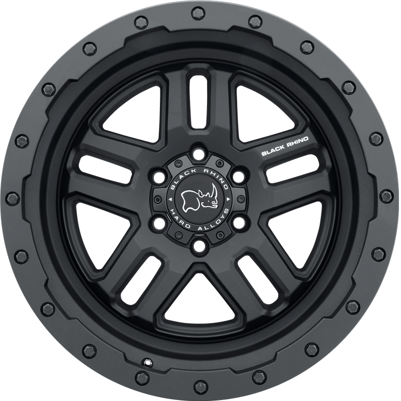 Black Rhino 20x9.5 Barstow Textured Matte Black +12mm