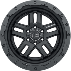 Black Rhino 20x9.5 Barstow Textured Matte Black +12mm