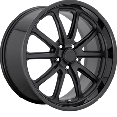 US Mags 18x8 U123 Rambler Matte Black w/ Gloss Black Lip +1mm