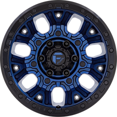 Fuel 17x9 D827 Traction Dark Blue w/ Black Ring +1mm