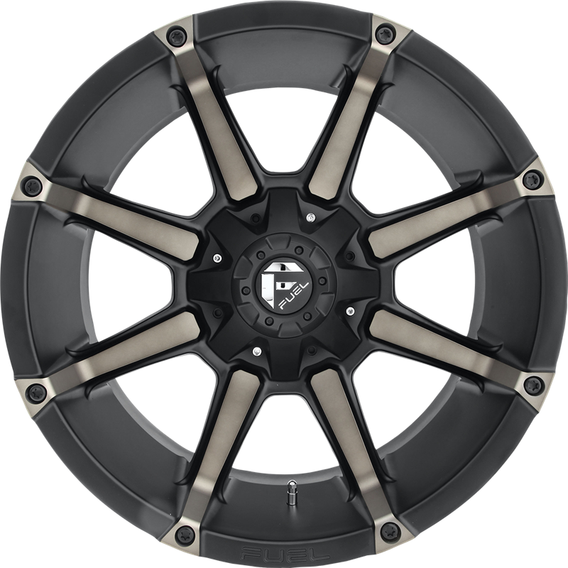 Fuel 18x9 D556 Coupler Matte Black w/ Double Dark Tint -12mm