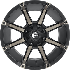 Fuel 18x9 D556 Coupler Matte Black w/ Double Dark Tint -12mm