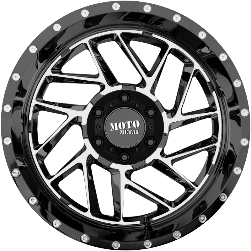 Moto Metal 20x12 MO985 Breakout Gloss Black Machined -44mm