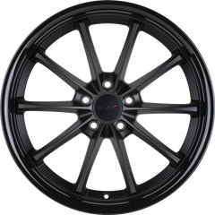 TSW 19x8.5 Sweep Matte Black w/ Gloss Black Lip +30mm