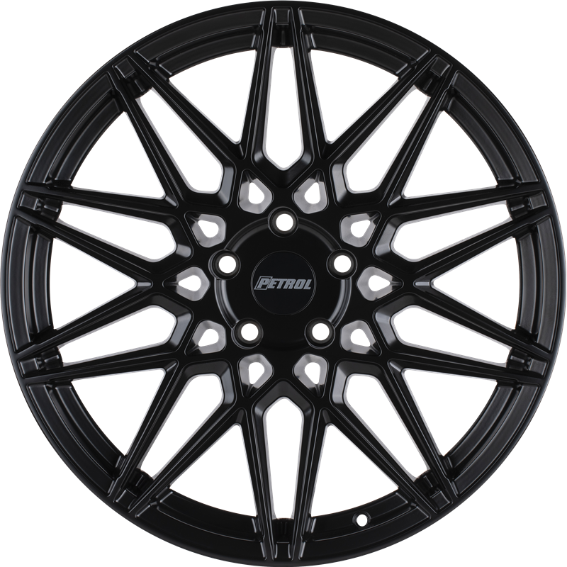 Petrol 17x8 P3C Semi Gloss Black +35mm