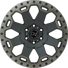 Black Rhino 20x9 Warlord Matte Black w/ Machined Dark Tint Lip +0mm