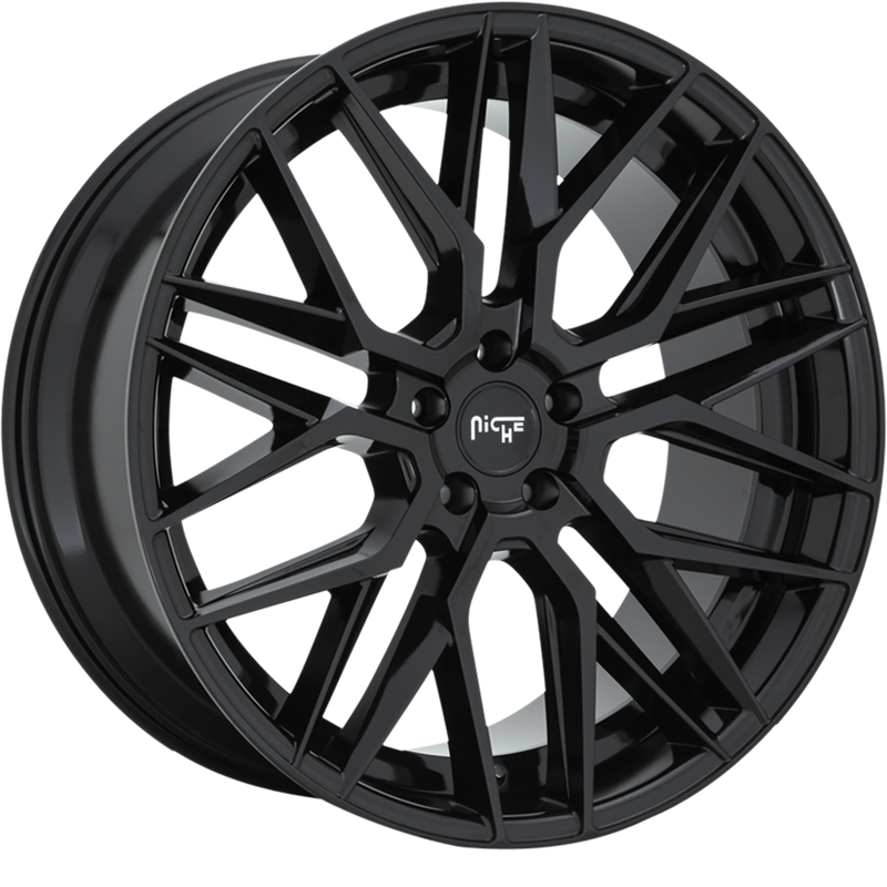 Niche 19x8.5 M224 Gamma Gloss Black +35mm