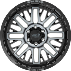 Moto Metal 20x9 MO802 Warlock Gloss Black Machined w/ Gray Tint +18mm