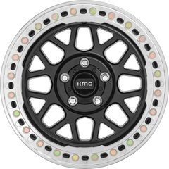 KMC 18x9 KM235 Grenade Crawl Beadlock Satin Black -24mm