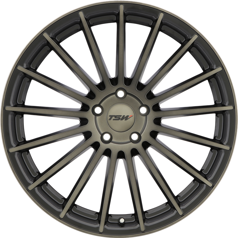 TSW 19x8.5 Luco Matte Black w/ Machined Face and Dark Tint +30mm