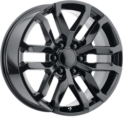 Performance Replicas 20x9 PR196 Gloss Black +24mm