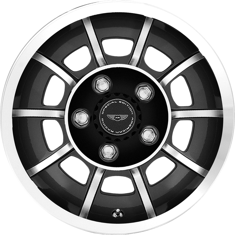 American Racing 15x7 VN47 Vector Satin Black Machined +0mm