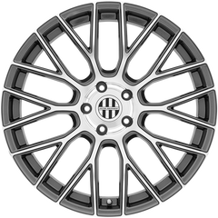 Victor Equipment 18x10.5 Stabil Gunmetal w/ Mirror Cut Face +55mm