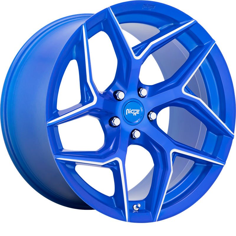 Niche 20x9 M268 Torsioni Anodized Blue Milled +25mm