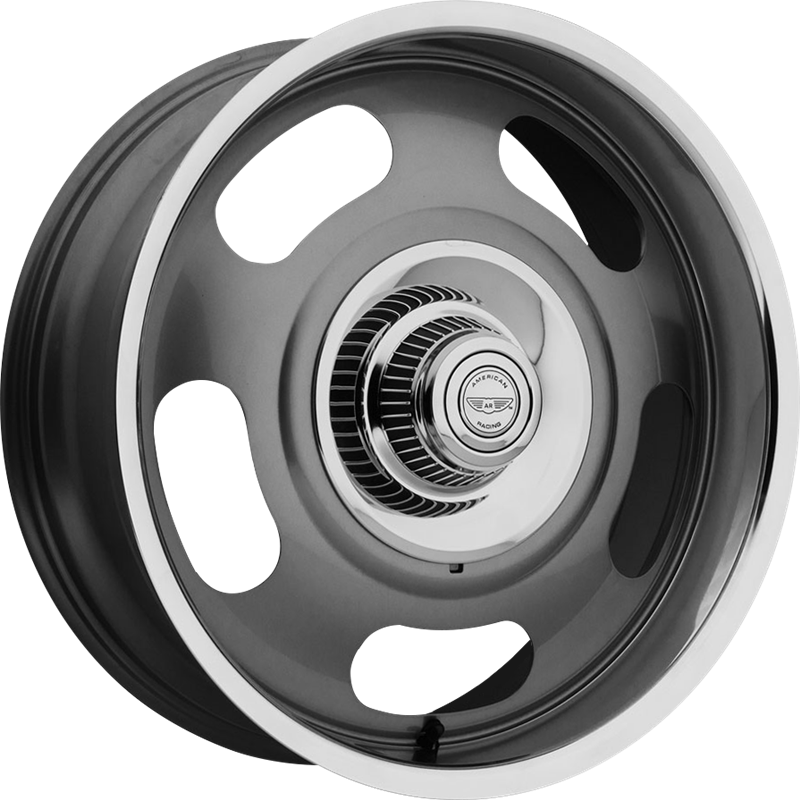 American Racing 17x7 VN506 Mag Gray Center w/ Polished Lip +0mm