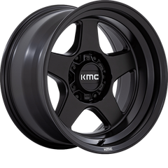 KMC 17x8.5 KM728 Lobo Matte Black -10mm