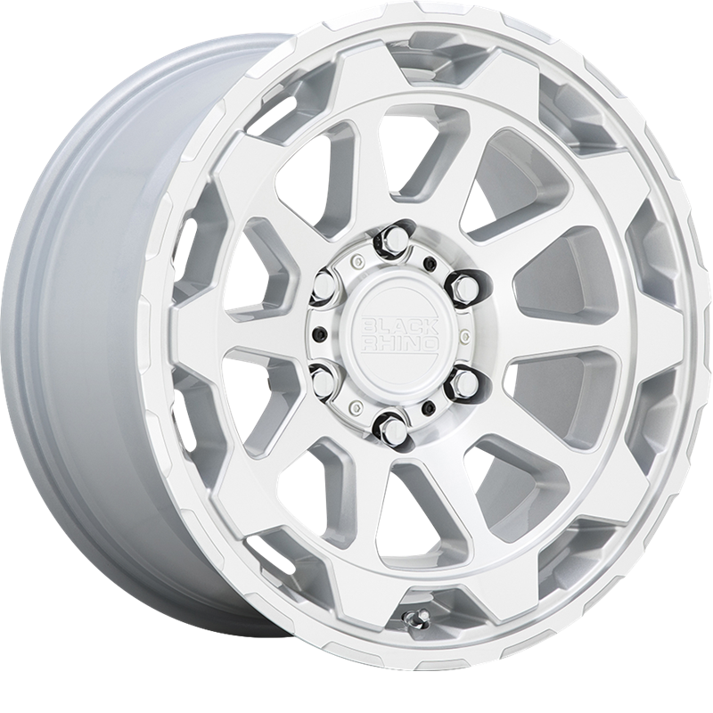 Black Rhino 20x9 Rotor Gloss Silver w/ Mirror Cut Face +12mm