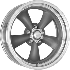 American Racing 16x8 VN215 Classic Torq Thrust II Mag Gray w/ Machined Lip -11mm