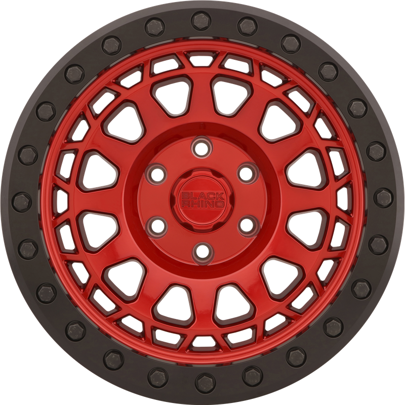 Black Rhino 20x9.5 Primm Candy Red w/ Black Bolts -12mm