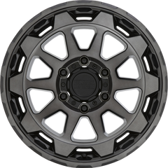 Black Rhino 18x9 Rotor Matte Gunmetal w/ Brushed Tinted Face -18mm