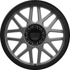 XD 18x8.5 XD135 Grenade OR Matte Gray w/ Matte Black Lip +0mm