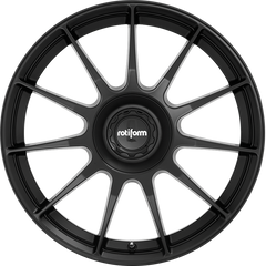 Rotiform 20x10 R168 DTM Satin Black +40mm