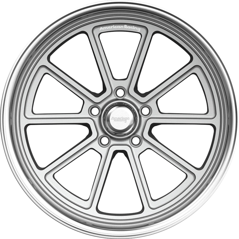 American Racing 18x8 VN510 Draft Vintage Silver w/ Diamond Cut Lip +0mm